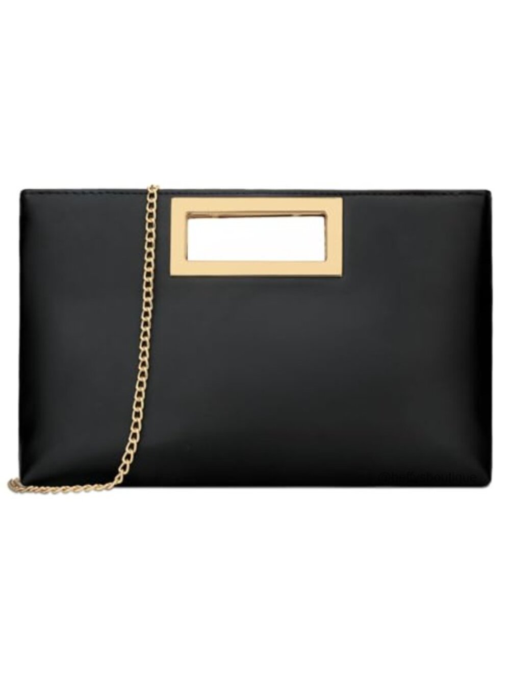 KKXIU Vegan Leather Evening Clutch with Chain Strap Formal